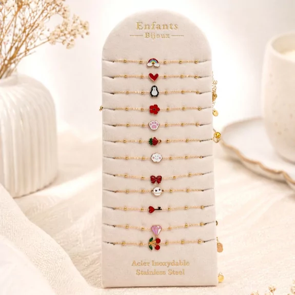 Pack 12 bracelets acier...