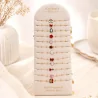 Pack 12 bracelets acier pour enfants - multicolore