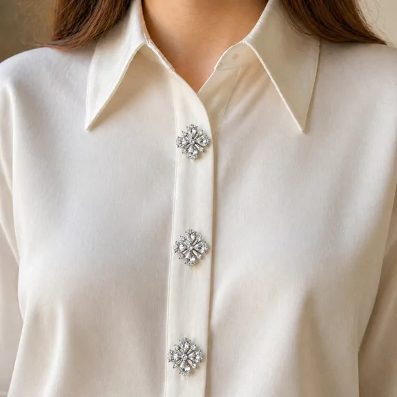 Broches boutons fleur...