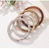 Lot de bracelets joncs en résine – Motif animal