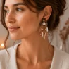Boucles d’oreilles bohèmes pendantes multi-breloques