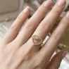 Bague cœur "MAMAN" avec strass