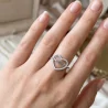 Bague cœur "MAMAN" avec strass