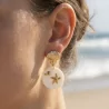 Boucles d’oreilles coquillage et étoile de mer