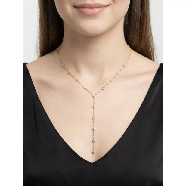 Collier Y en acier inoxydable – Finesse élégante