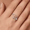 Bague Ajustable à Breloques Strass – Bijou Tendance Femme