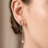 Boucles d’Oreilles Pendantes acier– Bijou Femme Chic