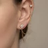 Boucles d’Oreilles Chaînes en Acier Inoxydable