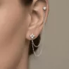 Boucles d’Oreilles Chaînes en Acier Inoxydable