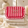 Pochette rayée à message “Amour toujours” avec volants