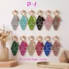 Pack de 12 porte-clés messages assortis – Couleurs mélangées