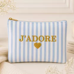 Pochette à rayures J’ADORE