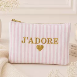 Pochette à rayures J’ADORE