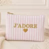 Pochette à rayures J’ADORE