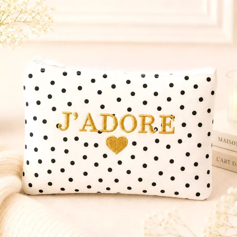 Pochette à pois J’ADORE