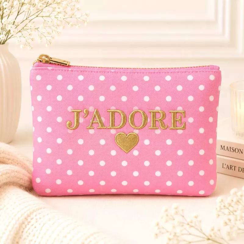 Pochette à pois J’ADORE