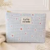 Pochette à message La Vie est belle - Fleurs
