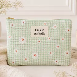 Pochette à message La Vie est belle - Fleurs