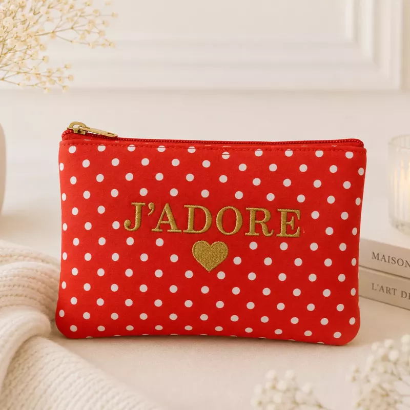 Pochette à pois J’ADORE