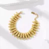 Bracelet doré maillons ovales en acier inoxydable