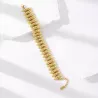 Bracelet doré maillons ovales en acier inoxydable