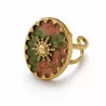 Bague Soleil Bohème en Acier Inoxydable – Pierre Naturelle