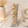 Pack de 12 bracelets cristal de verre et acier - nude
