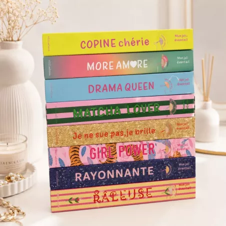 Pack de 18 éventails colorés avec messages fun – cadeau original