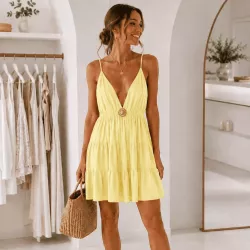 Robe courte en coton – Taille unique