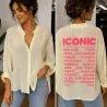 Chemise ICONIC oversize femme 100% coton