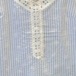 Débardeur Femme Brodé Rayé 100% Coton | Pack 3 Pièces