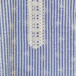Débardeur Femme Brodé Rayé 100% Coton | Pack 3 Pièces