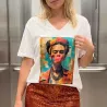 T-shirt Femme Imprimé Art Pop Made in Italy | Col V