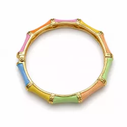 Bracelet jonc coloré effet bambou