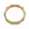 Bracelet jonc coloré effet bambou