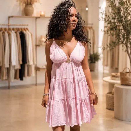 Robe courte en coton – Taille unique