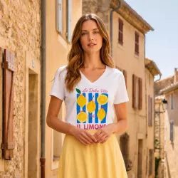 T-shirt La Dolce Vita – Il Limone – Col V
