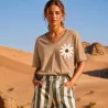 T-shirt Femme Fleur Bohème