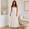 Jupe longue broderie anglaise - 100% coton