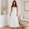 Jupe longue broderie anglaise - 100% coton