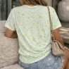 T-shirt Imprimé Taches Fluo