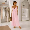 Robe longue fluide à volants taille unique