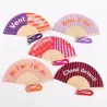 Pack de 18 éventails colorés avec messages fun – cadeau original