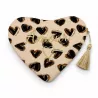 Pochette cœur message Amour doré