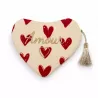 Pochette cœur message Amour doré