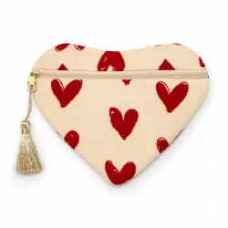 Pochette cœur message Amour doré
