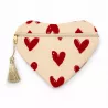Pochette cœur message Amour doré