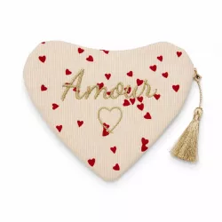Pochette Cœur Amour et Cœurs Rouges