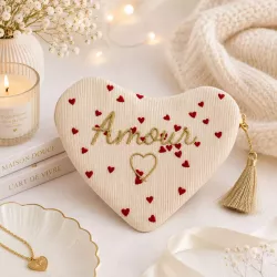 Pochette Cœur Amour et Cœurs Rouges