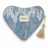 Pochette Cœur effet sequin Amour